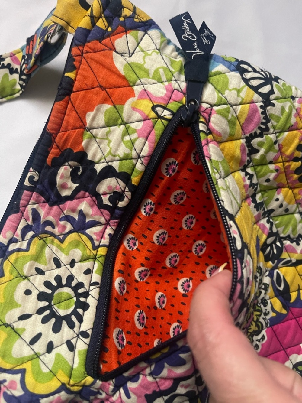 Vera Bradley Multicolor Quilted Crossbody Bag (retired pattern) - Picture 3 of 5